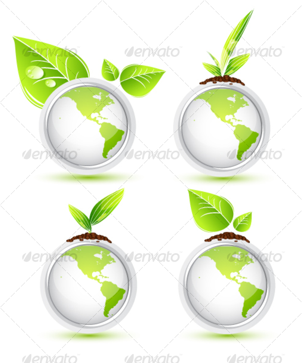 Green Earth. Icons - Web Icons
