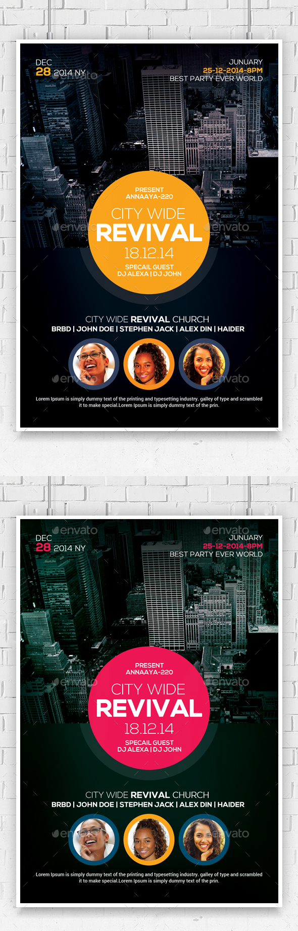 City Wide Revival Church Flyer - Church Flyers