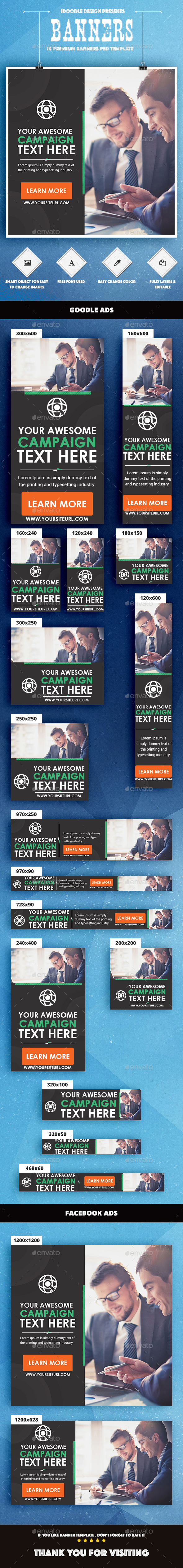 Multipurpose Banners Ads - Banners & Ads Web Elements