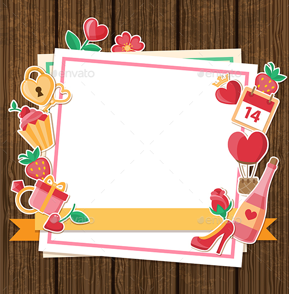 Decorative Background for Valentine's Day - Valentines Seasons/Holidays