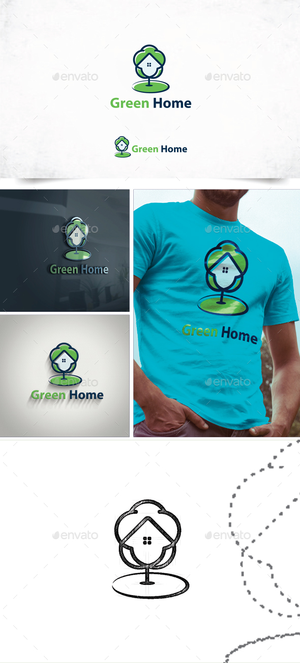 Green Home - Nature Logo Templates