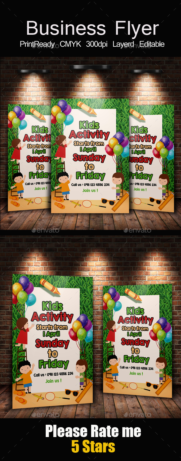 Kids Activity Flyer Templates - Holidays Events