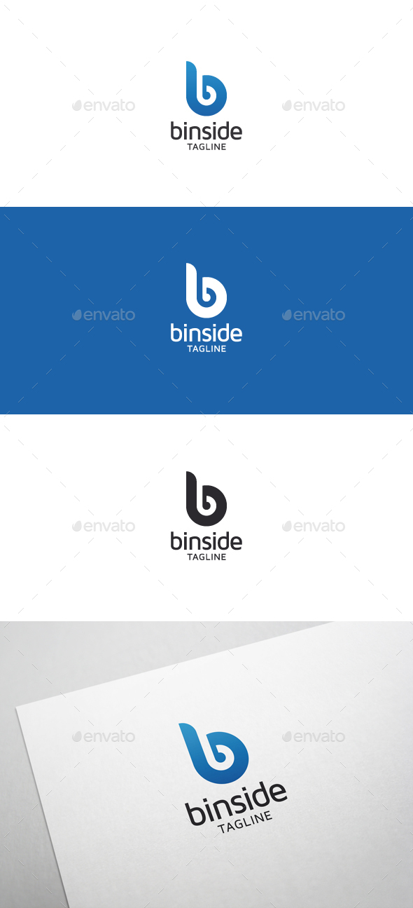 Binside B Letter Logo - Letters Logo Templates