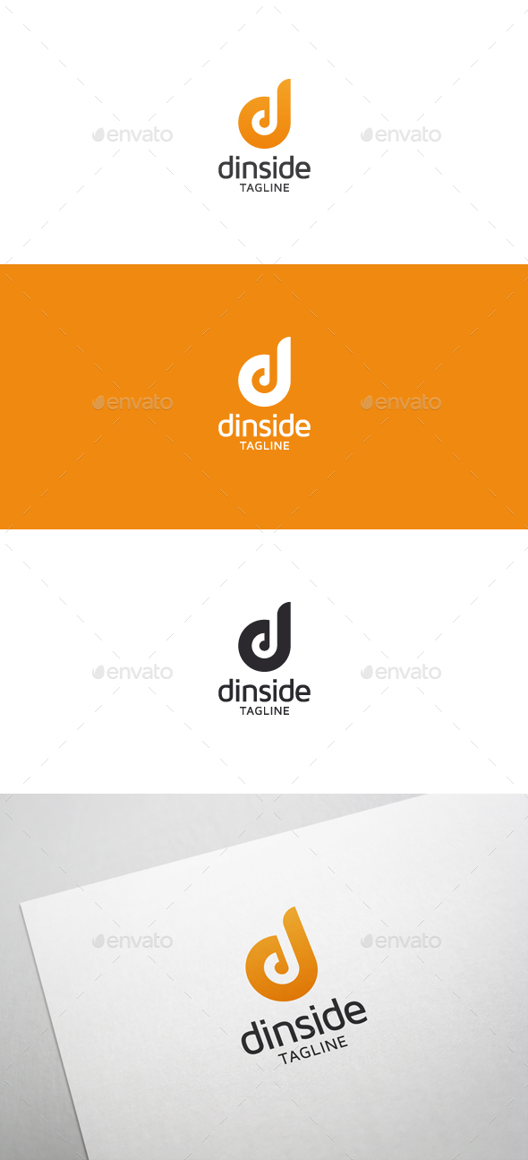 Dinside D Letter Logo - Letters Logo Templates