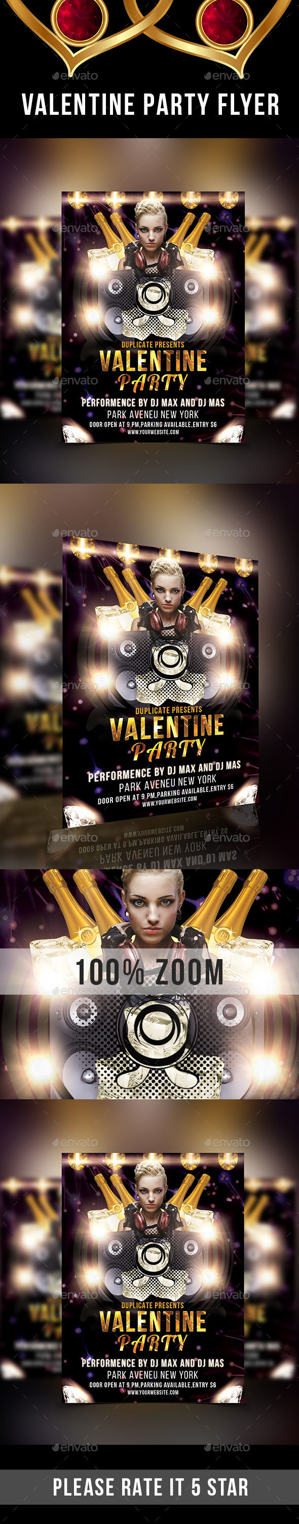 Valentine Party Flyer - Clubs & Parties Events