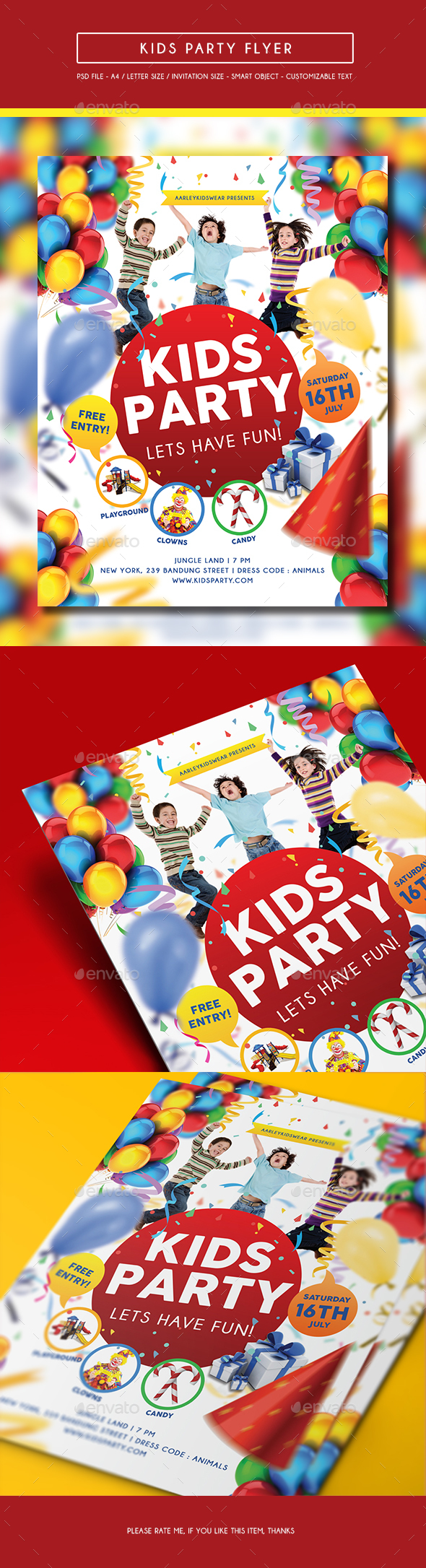 Kids Party Flyer - Clubs & Parties Events