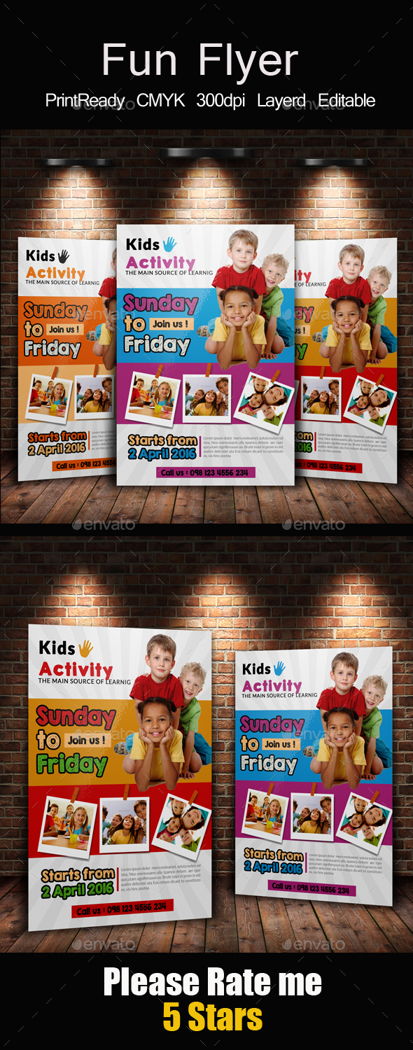 Kids Playgroup Education Flyer - Corporate Flyers