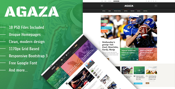 Agaza - NewsMagazine - ThemeForest 14403510