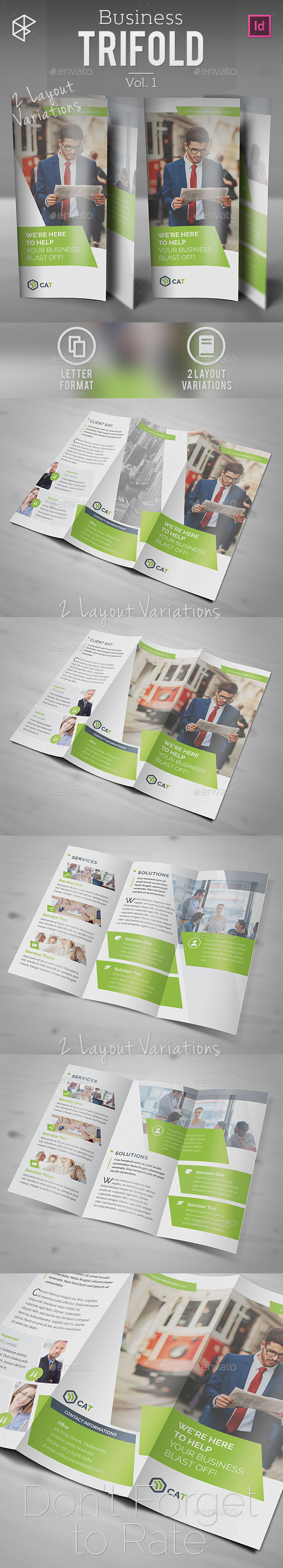Business Trifold Vol. 1 - Corporate Brochures