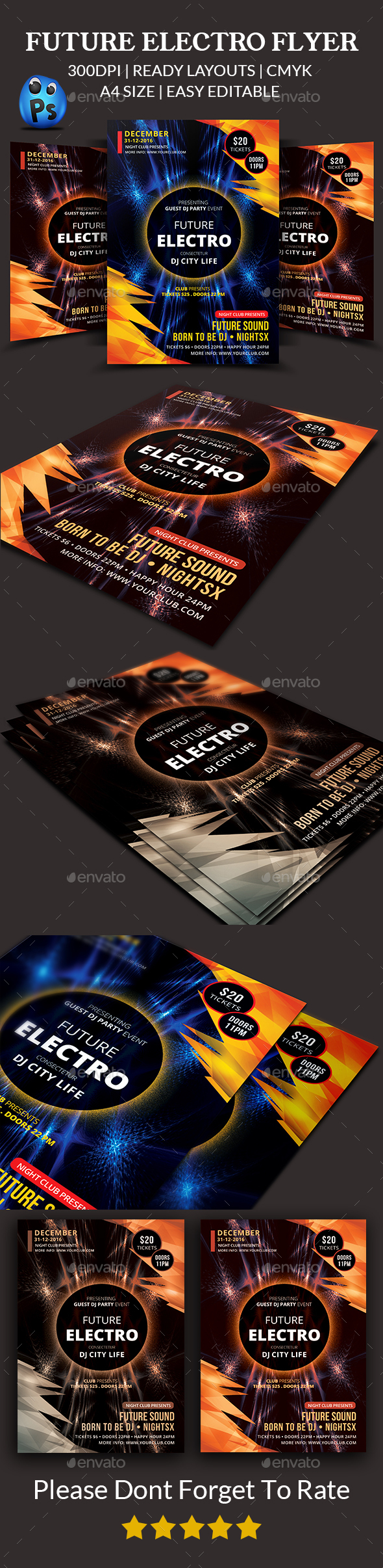 Future Electro Flyer - Clubs & Parties Events