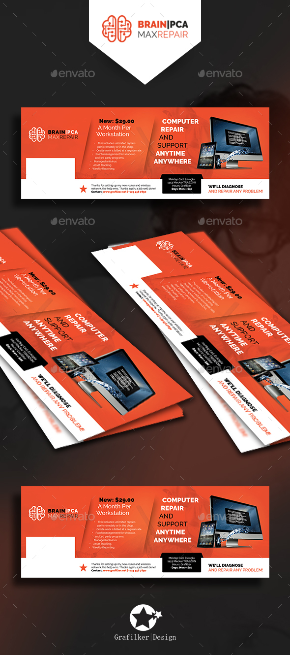 Computer Repair Cover Templates - Facebook Timeline Covers Social Media