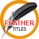 Feather Titles - VideoHive Item for Sale
