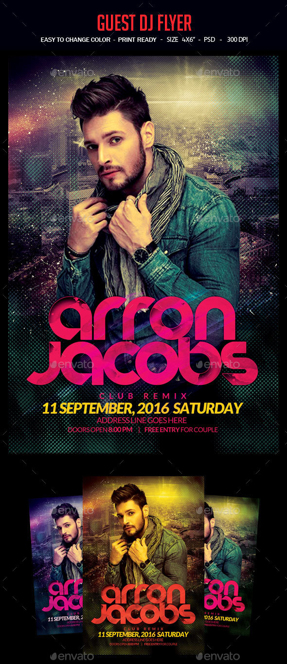 Guest Dj Party Flyer - Clubs & Parties Events