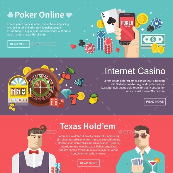 Poker Vector Web Banner - Web Technology