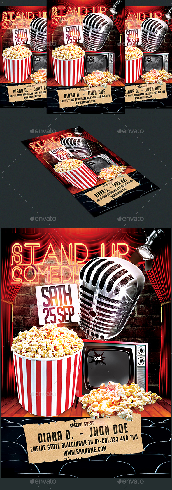 Stand Up Comedy Flyer - Events Flyers