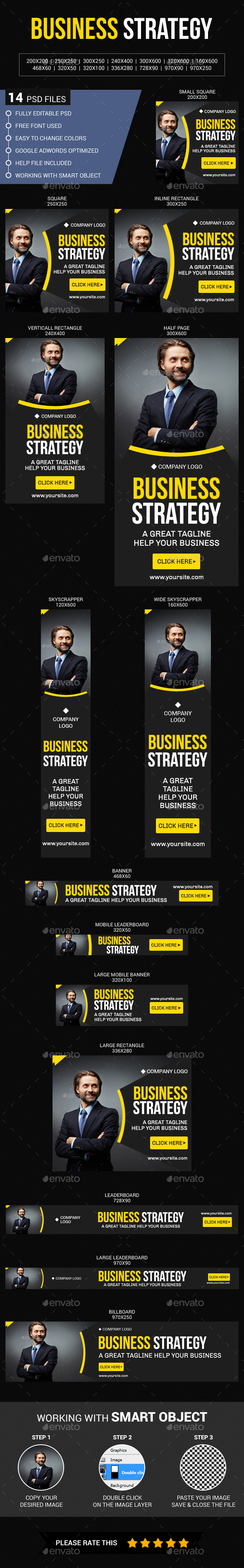 Multipurpose Corporate Business - Banners & Ads Web Elements