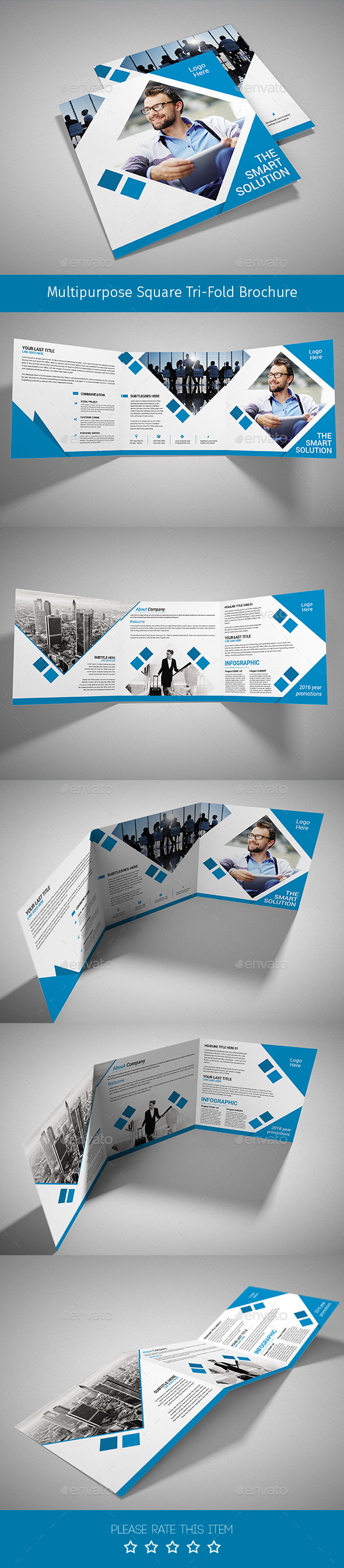 Corporate Tri-fold Square Brochure 09 - Corporate Brochures