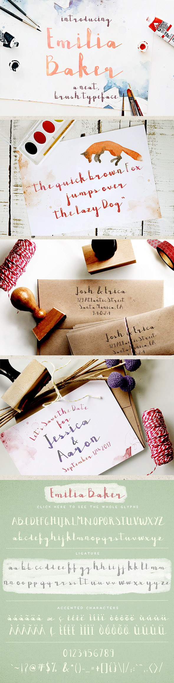 Emilia Baker - Script Fonts