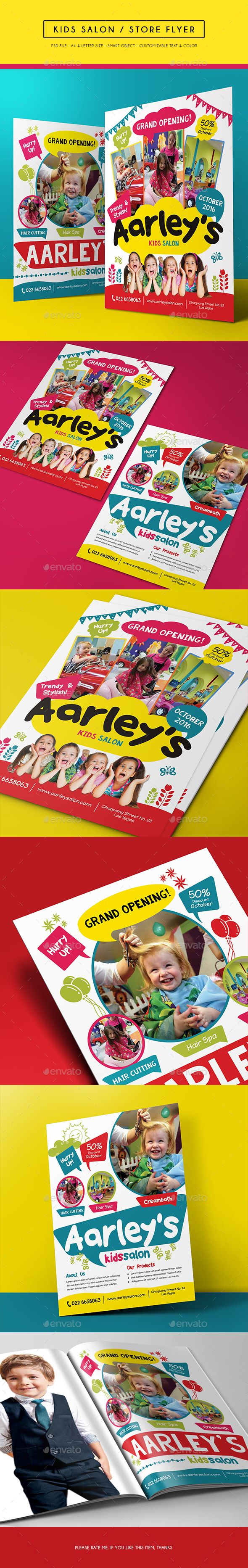 Kids Salon / Store Flyer - Corporate Flyers