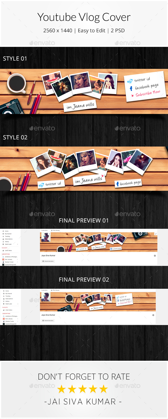 Youtube Vlog Cover - YouTube Social Media