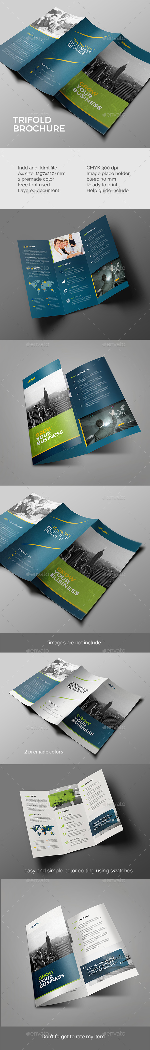 Trifold Brochure Template - Corporate Brochures