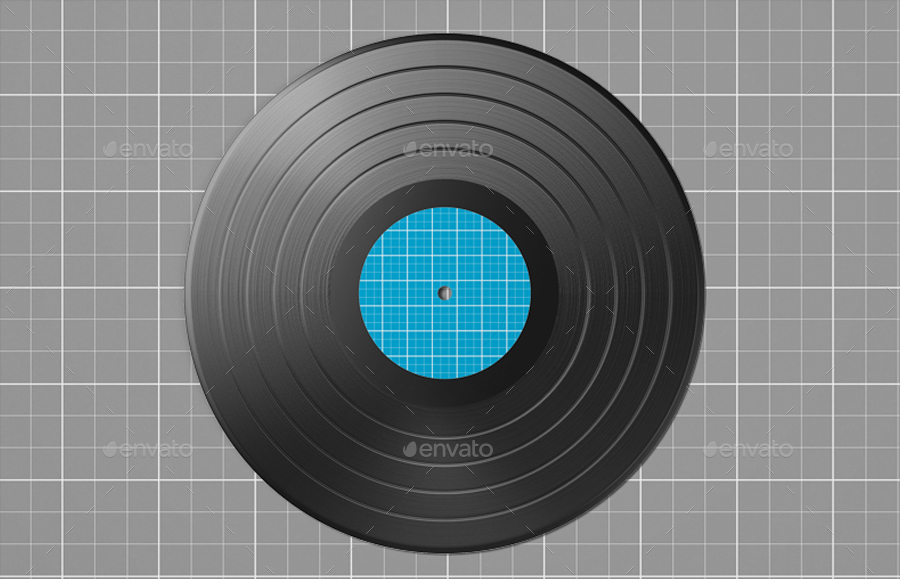 Vinyl Record Mockup by RDdesignstudio | GraphicRiver