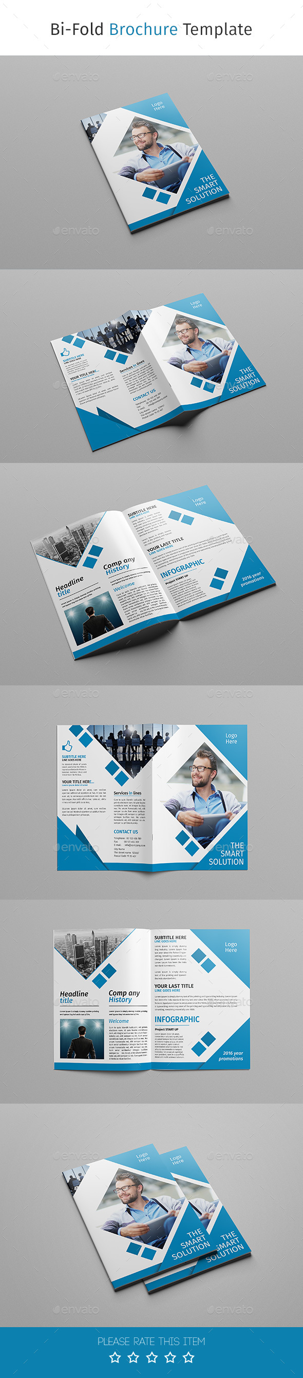 Corporate Business Bi-fold Brochure 08 - Corporate Brochures