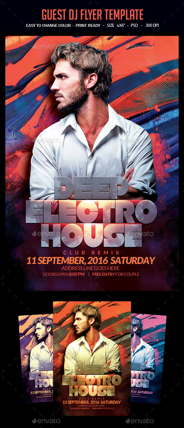 Guest Dj Party Flyer - Clubs & Parties Events