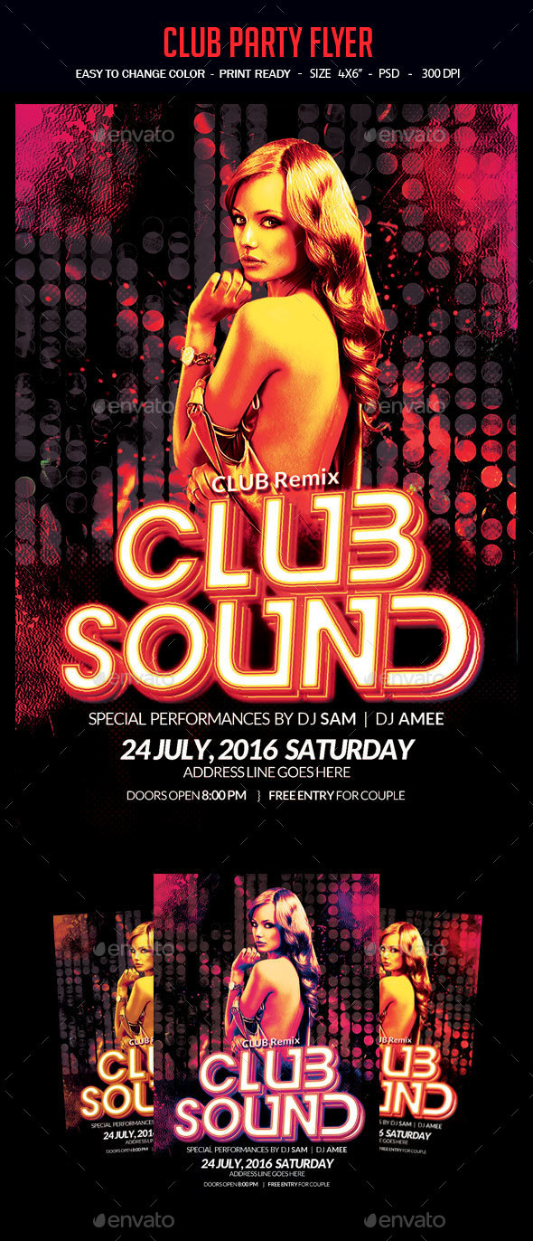 Club Party Flyer - Clubs & Parties Events