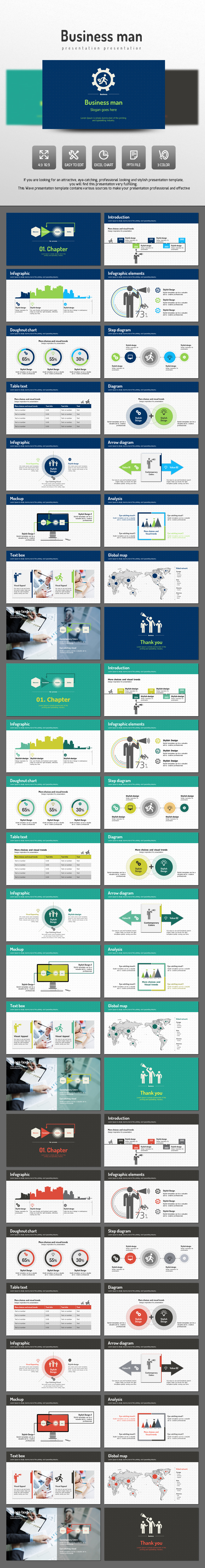 Business Man - PowerPoint Templates Presentation Templates