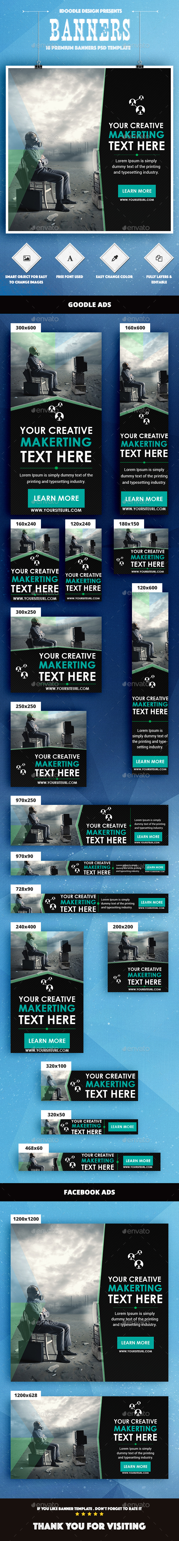 Multipurpose Banners Ads - Banners & Ads Web Elements