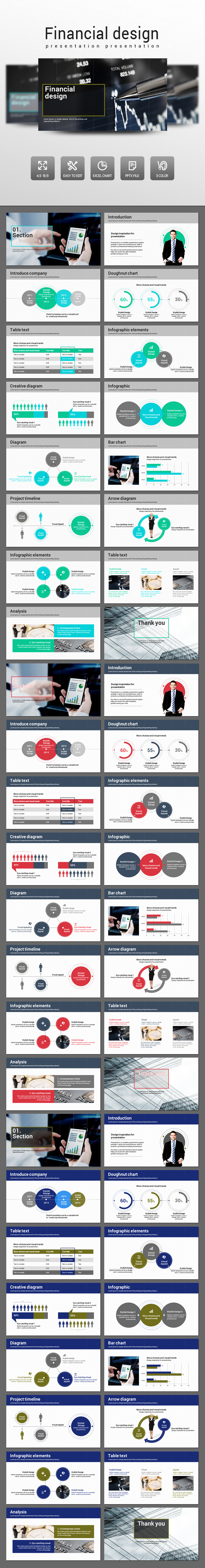 Financial design - PowerPoint Templates Presentation Templates