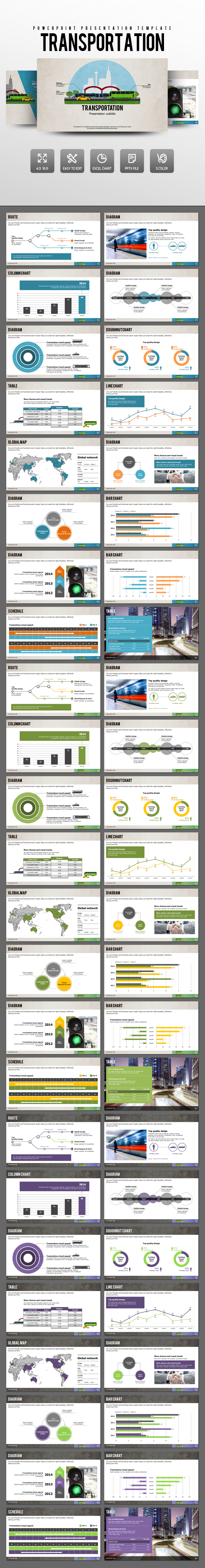 Transportation - PowerPoint Templates Presentation Templates