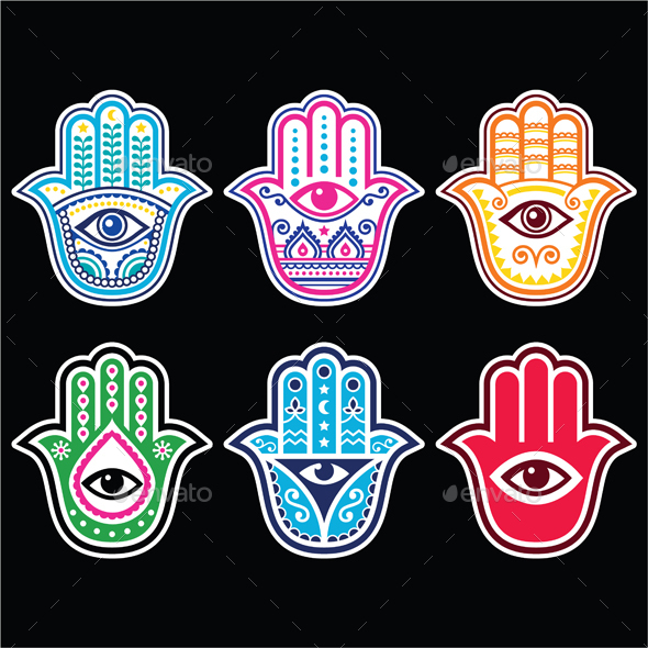 Hamsa Hand - Decorative Symbols Decorative