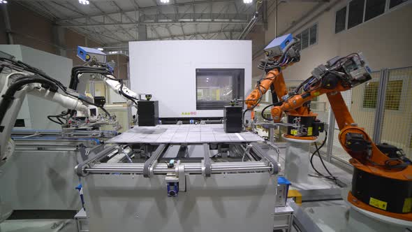 Manufacturing Line  Robots