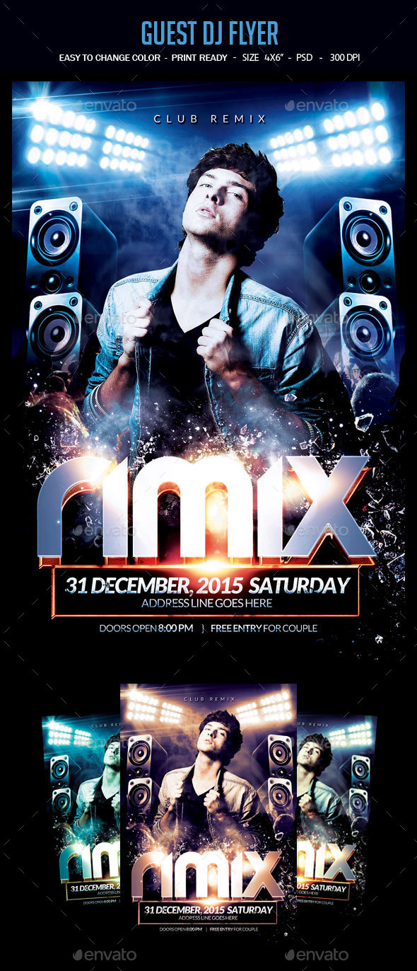 Guest Dj Party Flyer - Clubs & Parties Events