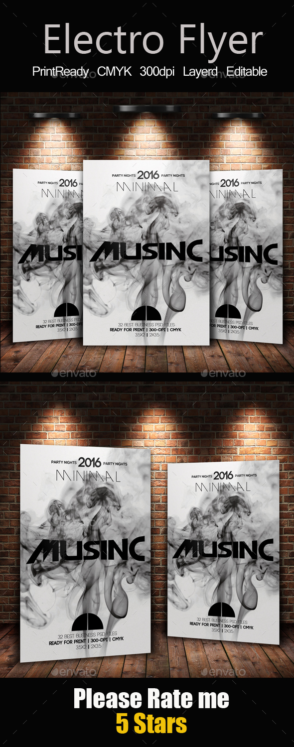 Electro Flyer Template - Clubs & Parties Events