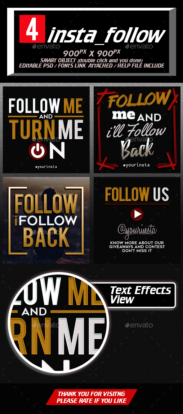 Insta Follow - Social Media Web Elements