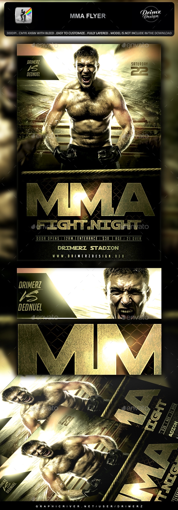 MMA Flyer - Sports Events