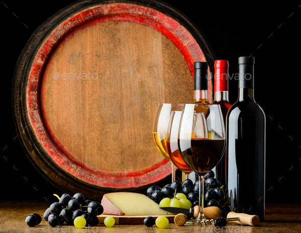 Wine Cellar and Wine - Stock Photo - Images