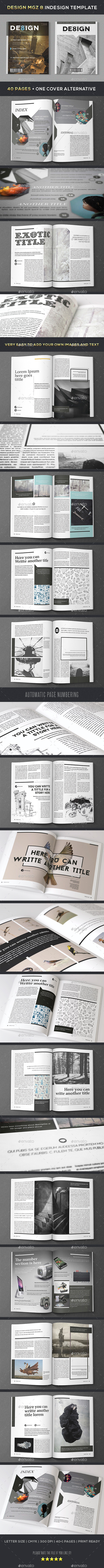 Design Magazine 8 Indesign Template - Magazines Print Templates