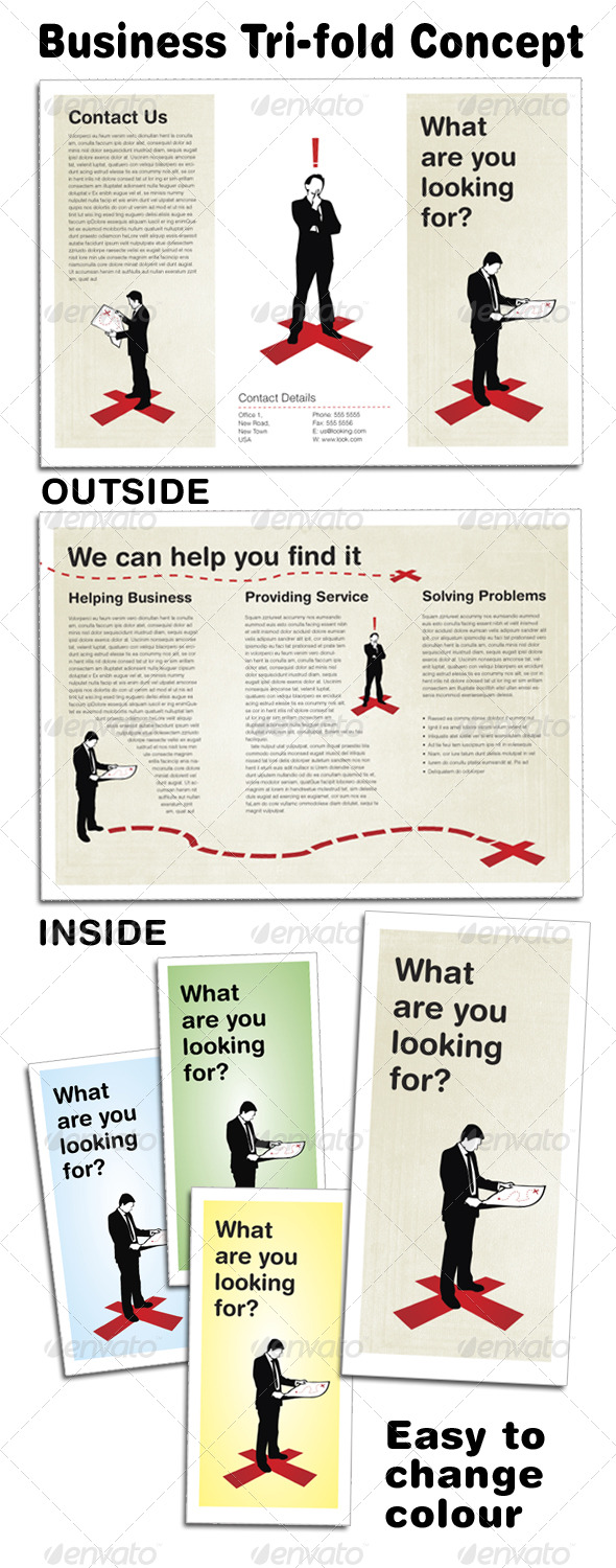 Business Concept Tri-fold - Corporate Brochures