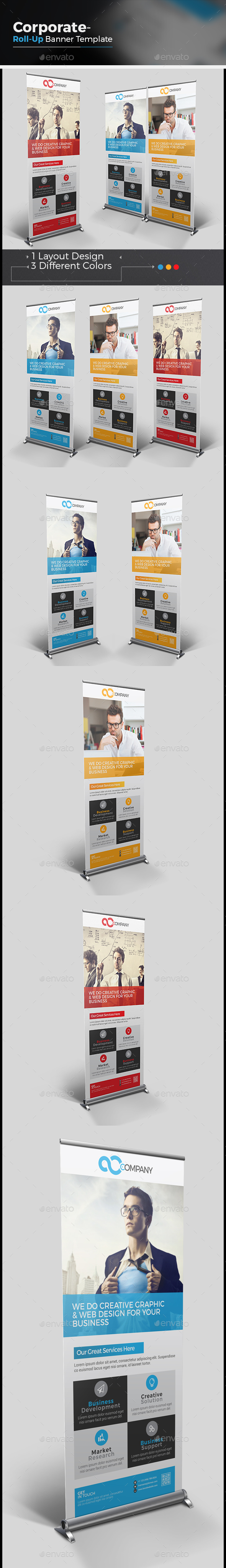 Corporate Roll-up Banner - Signage Print Templates
