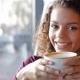 Portrait Of Beautiful Smiling Woman In a Cafe - VideoHive Item for Sale