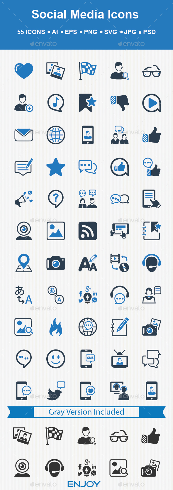 Social Media Icons - Media Icons