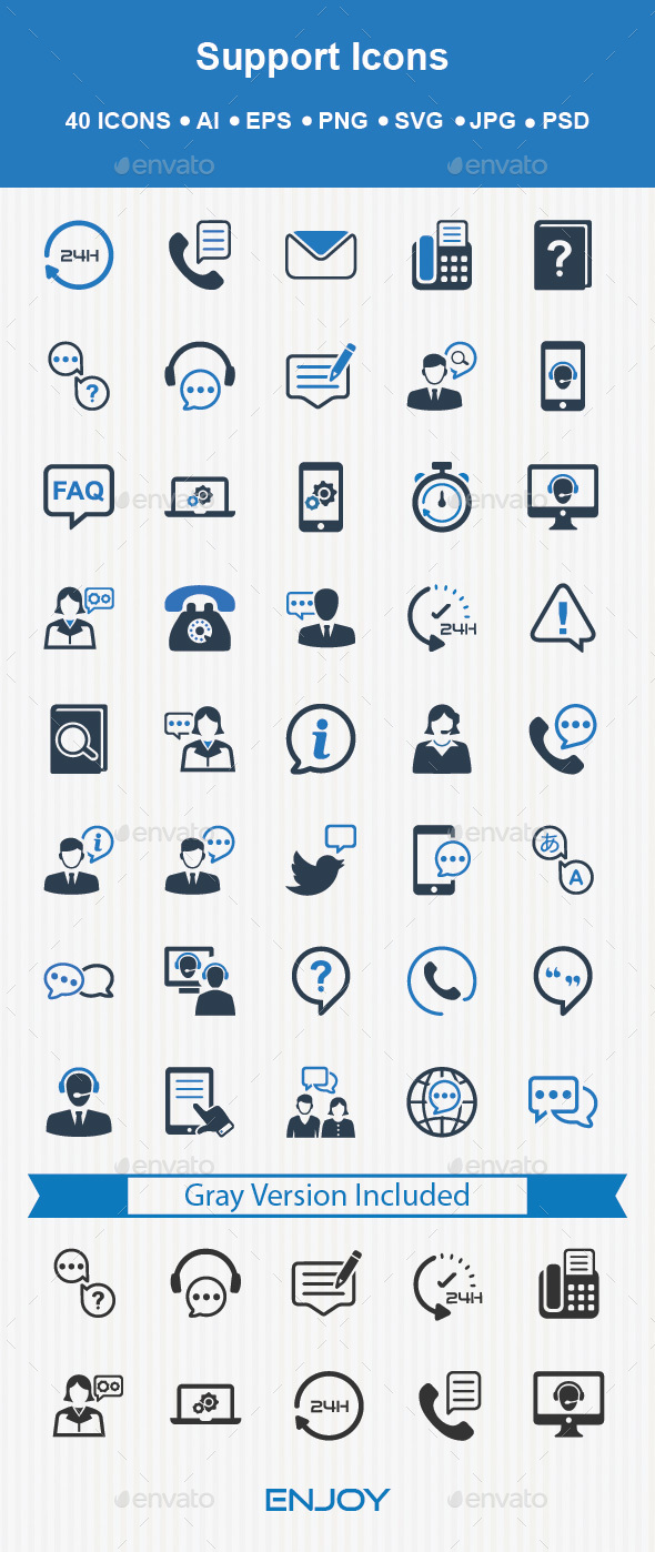 Support Icons - Technology Icons