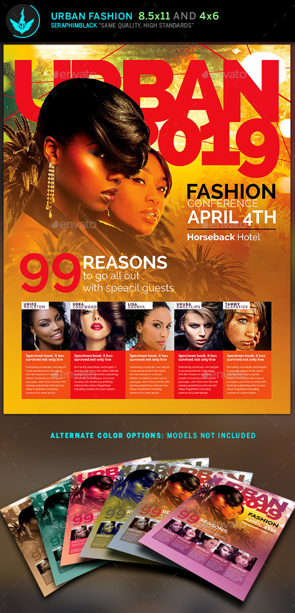 Urban Fashion Flyer Template - Events Flyers