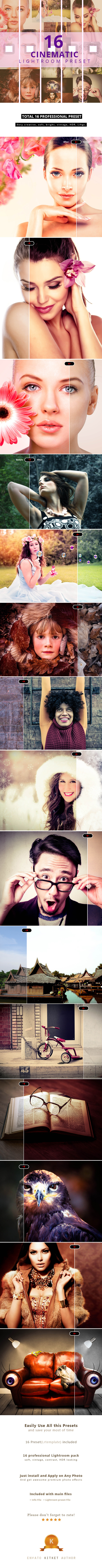16 Cinematic Effect Lightroom Presets - Cinematic Lightroom Presets