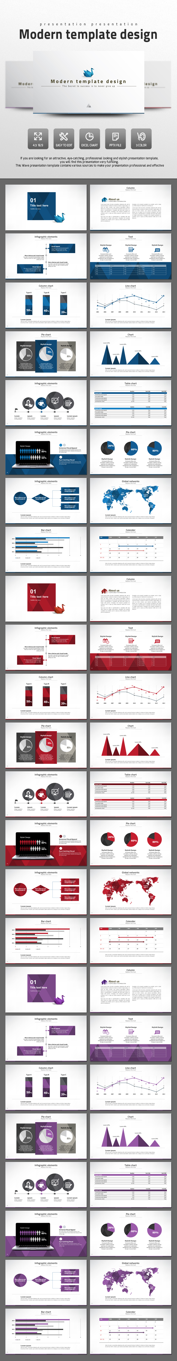 Modern Template Design - PowerPoint Templates Presentation Templates