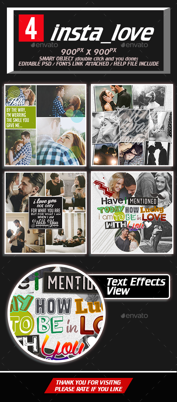 Insta Love - Social Media Web Elements